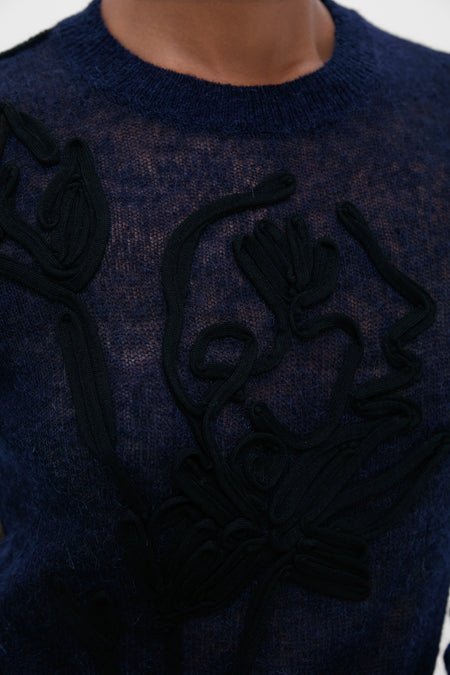 Navy Crew Neck Jumper