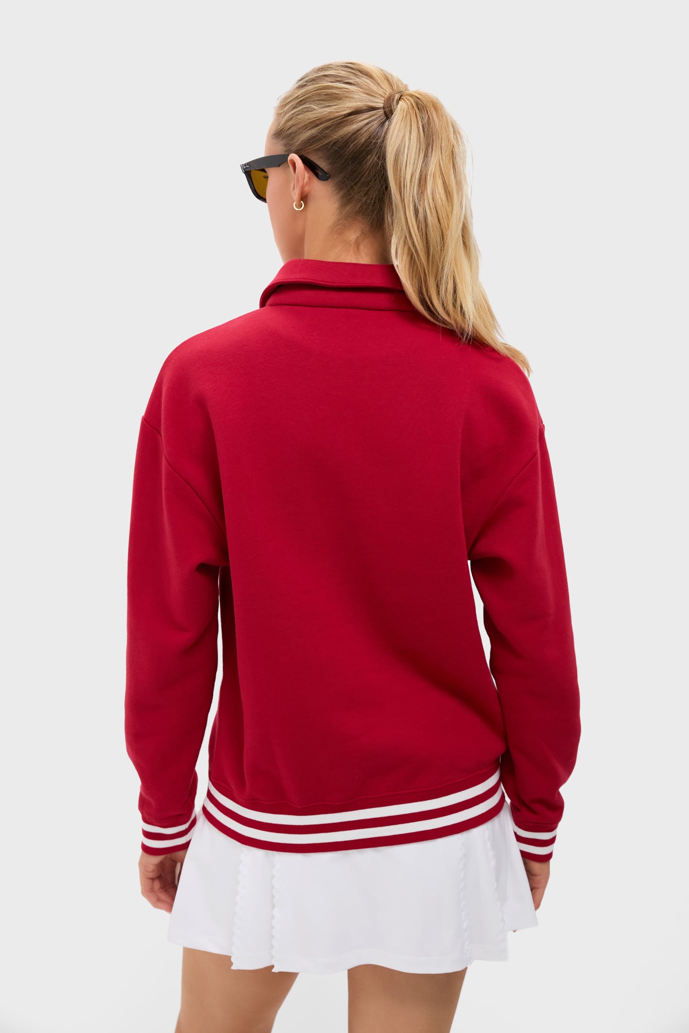 Red 100% Cotton Perry Pullover