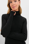 Black Metallic Ellory Turtleneck