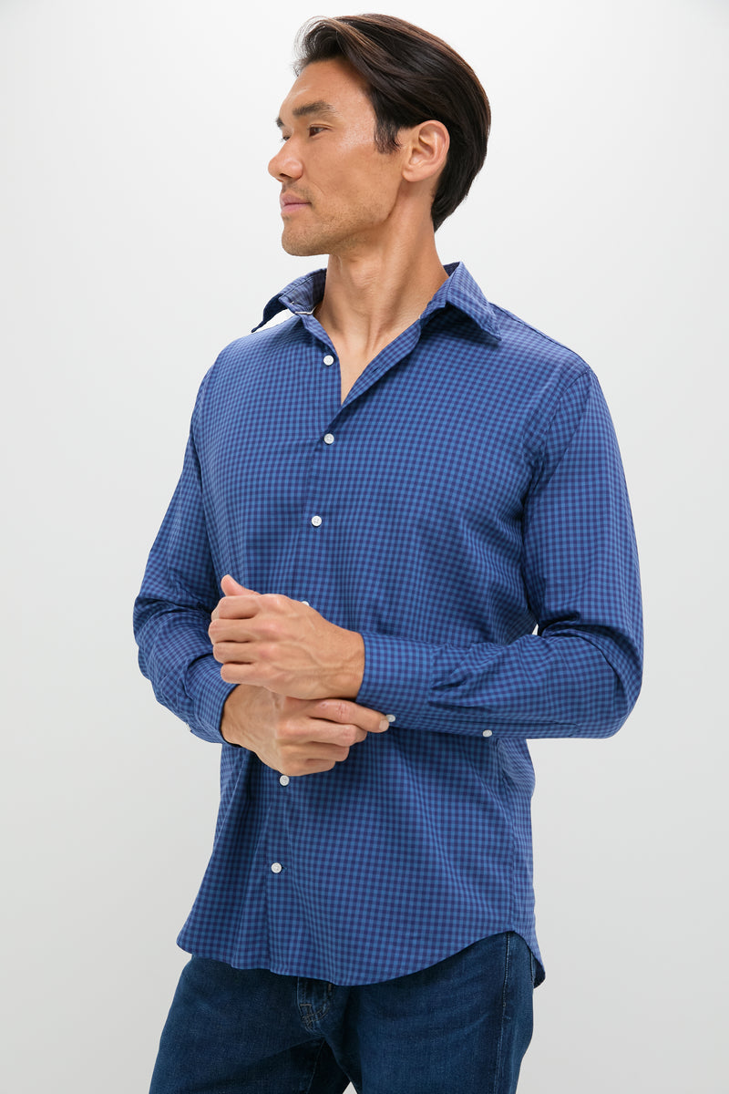Blue Haze Conway Crown Lite Cotton-Stretch Sport Shirt