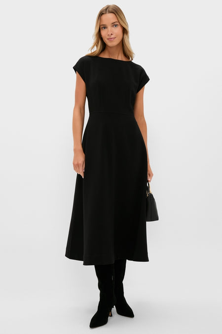 Black Corset Solen Midi Dress