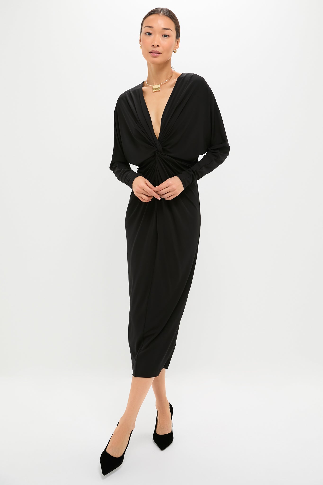 anine bing dress black ANINE BING Clementine Dress