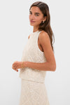 Ivory Sequin Sleeveless Keating Top