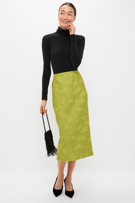 Brocade Metallic Ellington Skirt