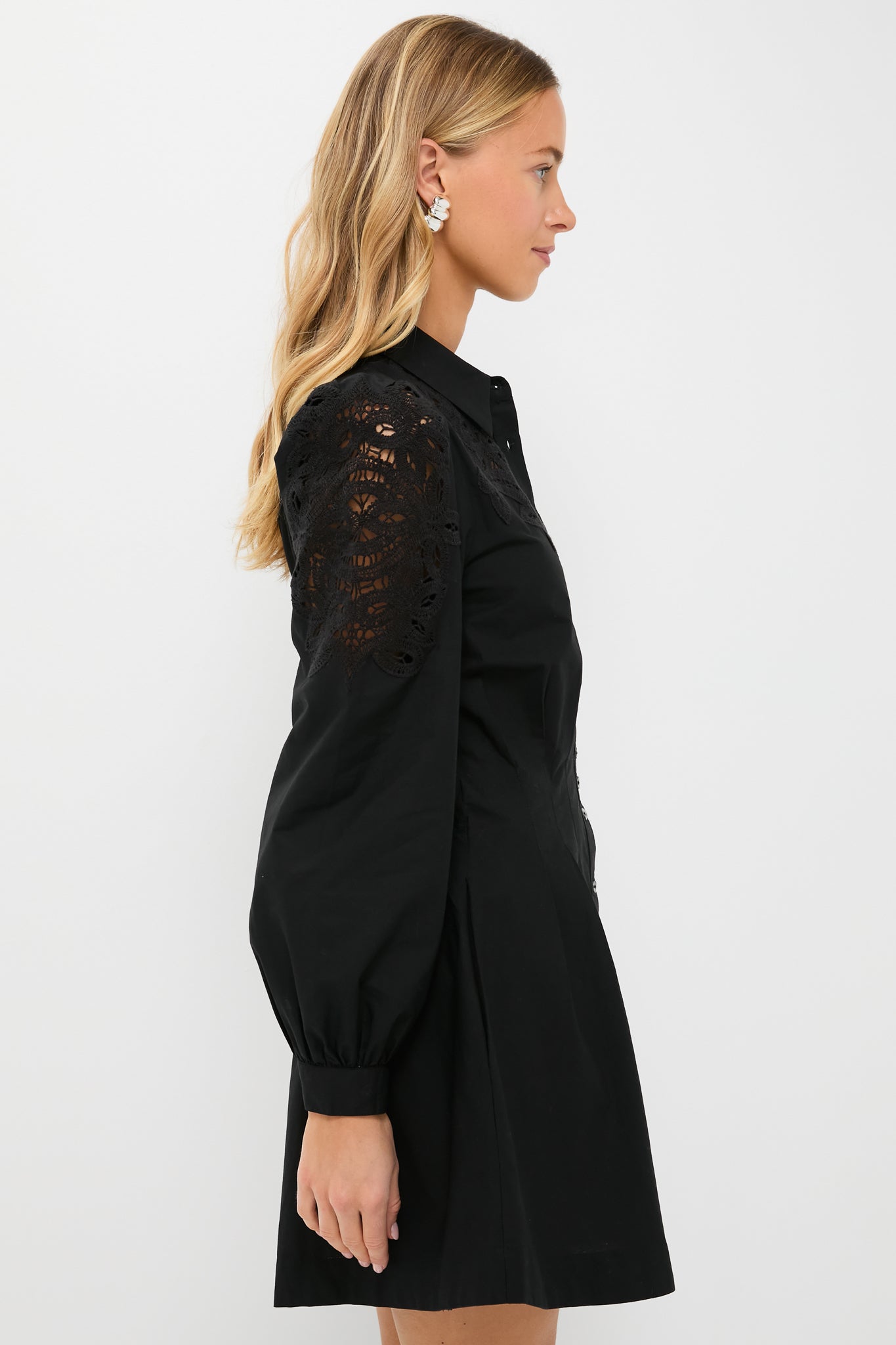 Black Marta Long Sleeve Mini Dress | Love the Label