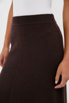 Chocolate Emmett Knit Maxi Skirt