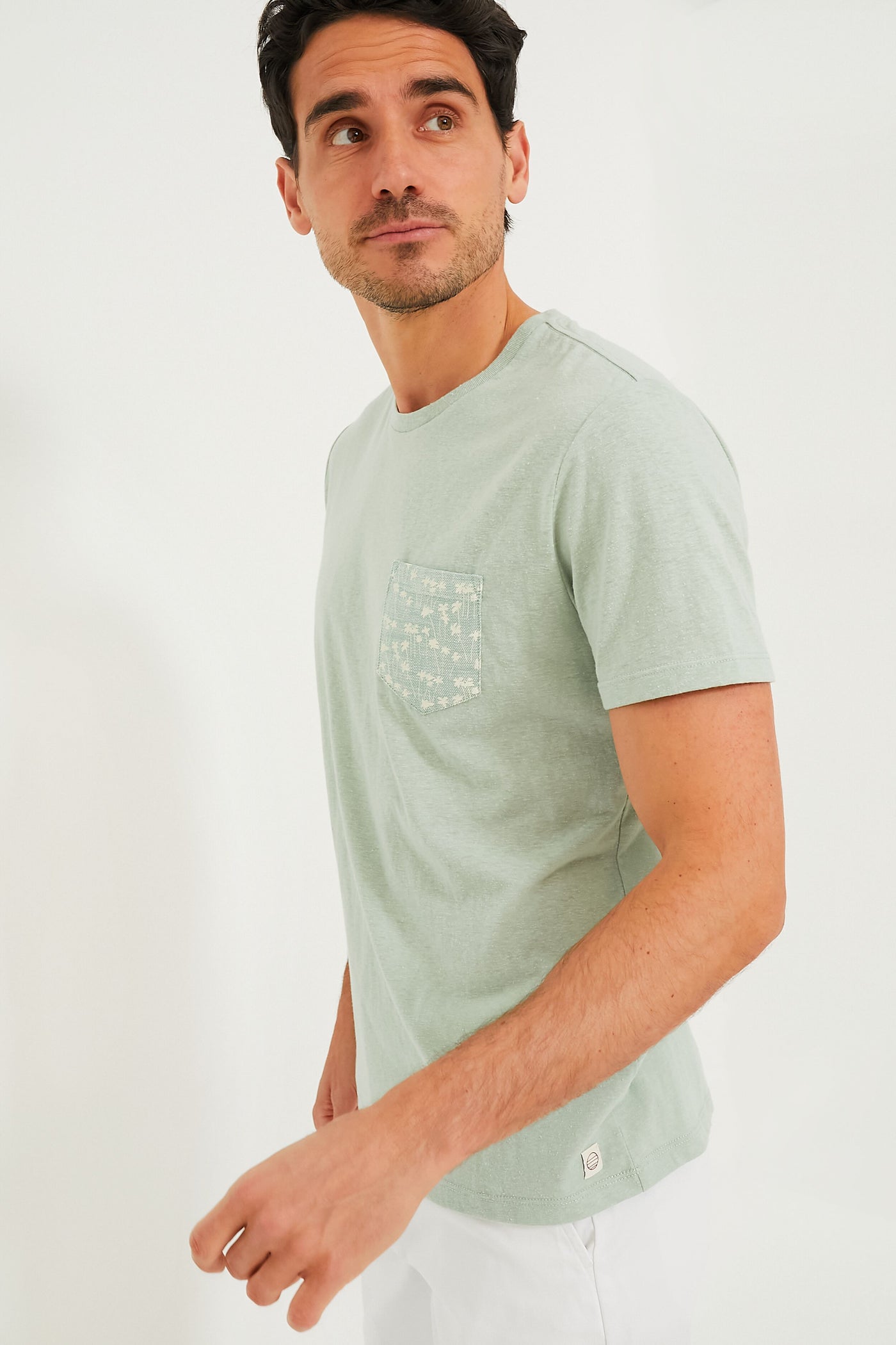 Iceberg Green Signature Pocket Tee