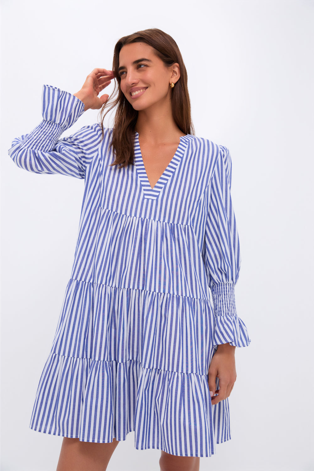Blue and White Stripe Cotton Poplin Kenzo Dress | Pomander Place Blue and White Stripe Cotton Poplin Kenzo Dress | Pomander Place