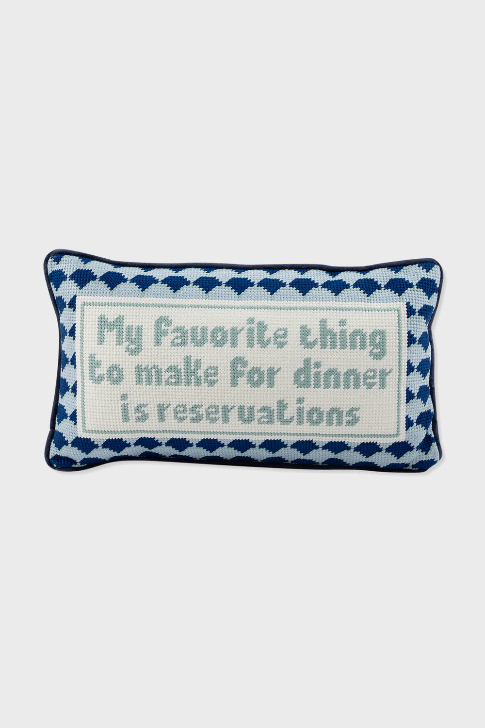 Reservations Needlepoint Pillow