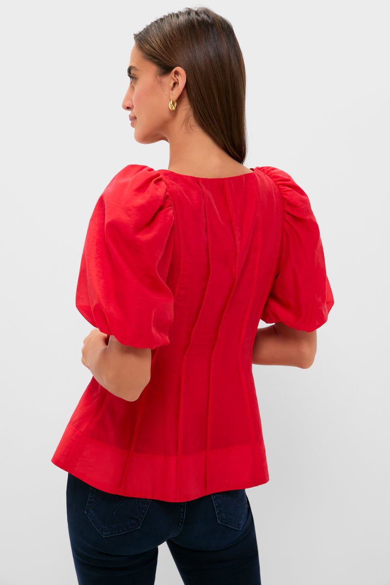 Ruby Taffeta Annalise Blouse