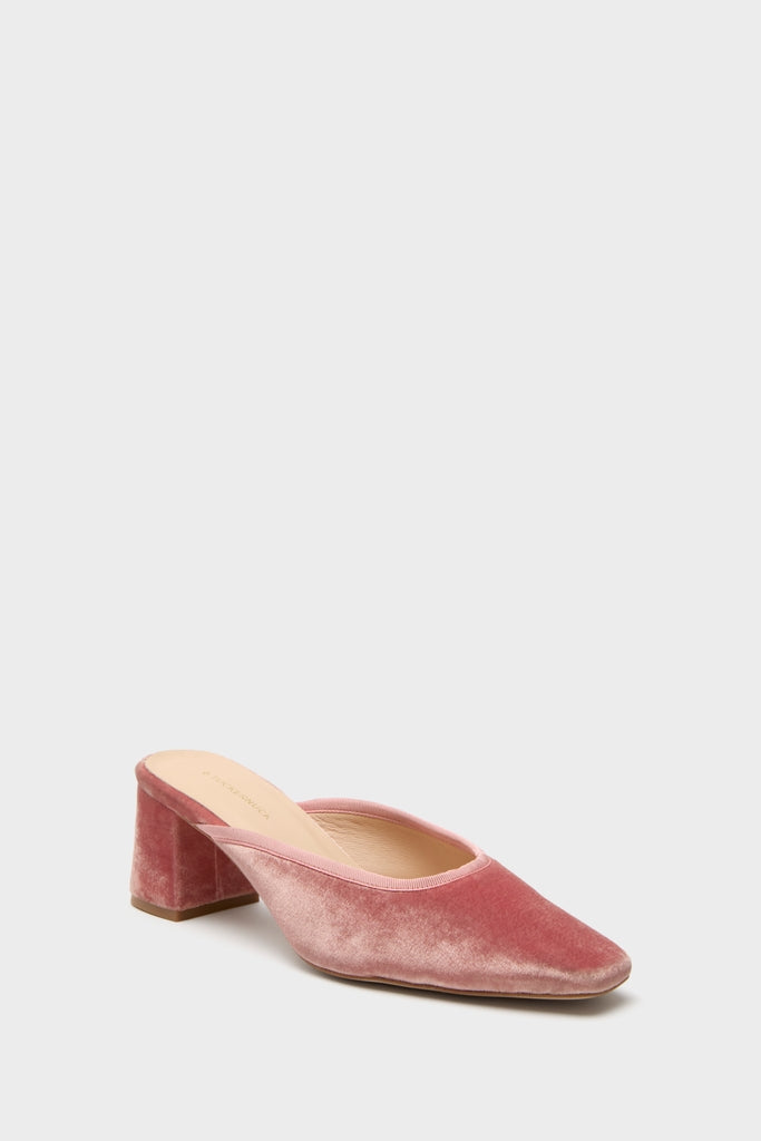Blush Velvet Tilda Mules