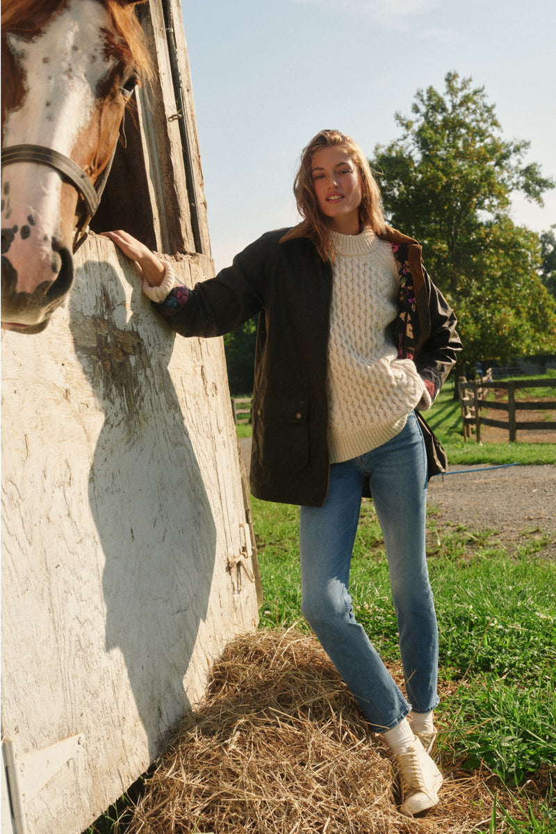 Olive Barbour x Tuckernuck Elodie Wax Jacket