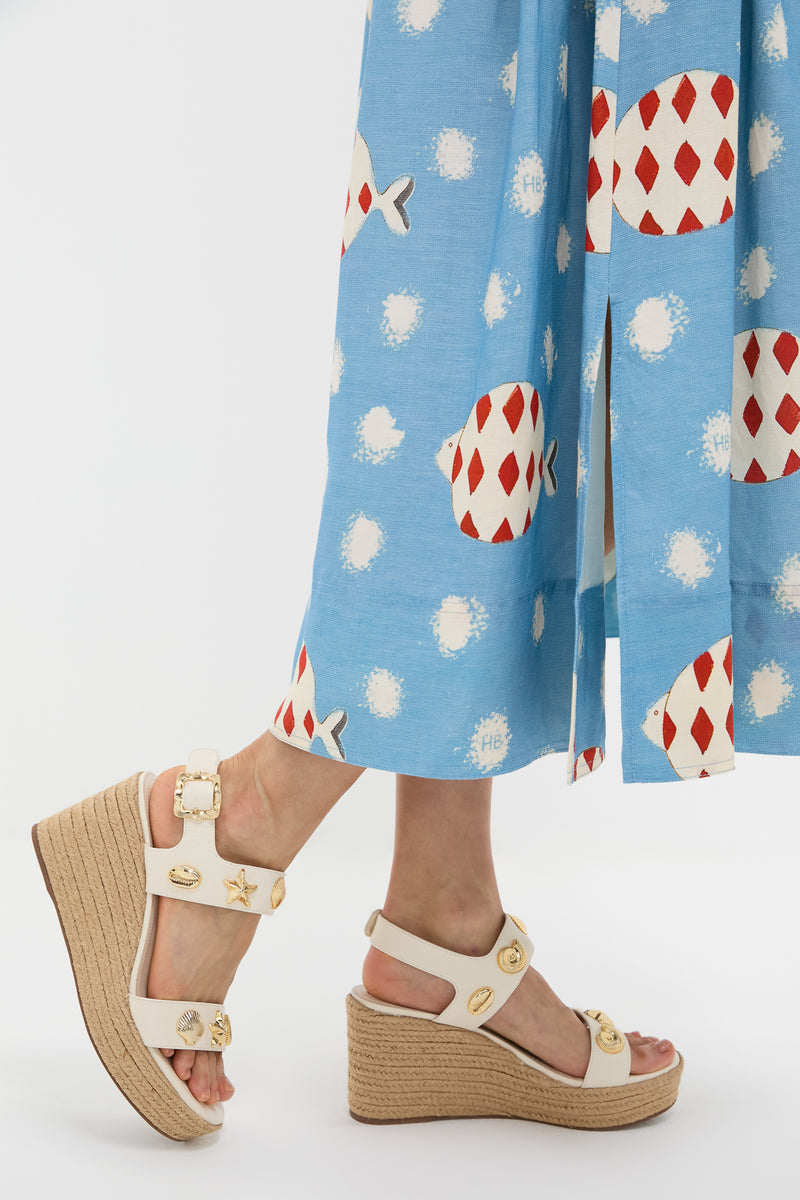 Ivory Saffino Madison Hi Espadrilles