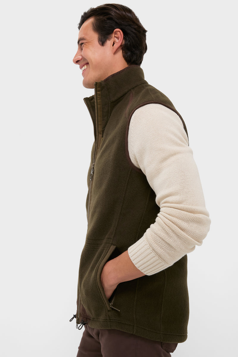 Olive Langdale Fleece Gilet