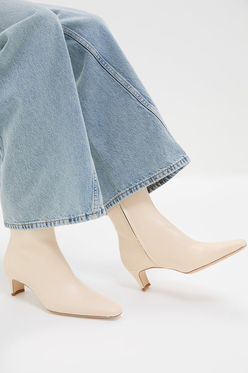 Cream Wally Ankle Boot