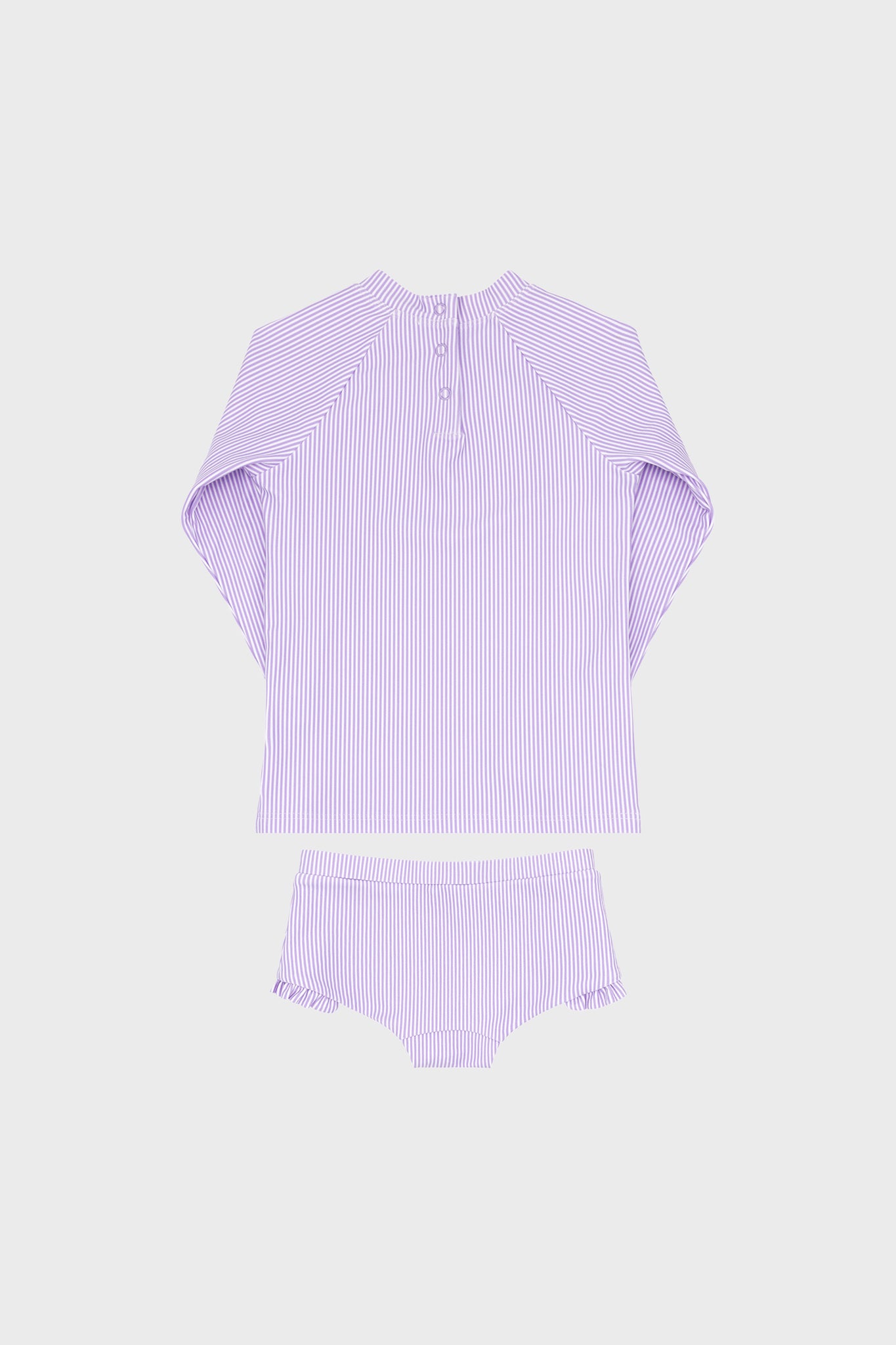 Lavender Micro Stripe Rashguard Set