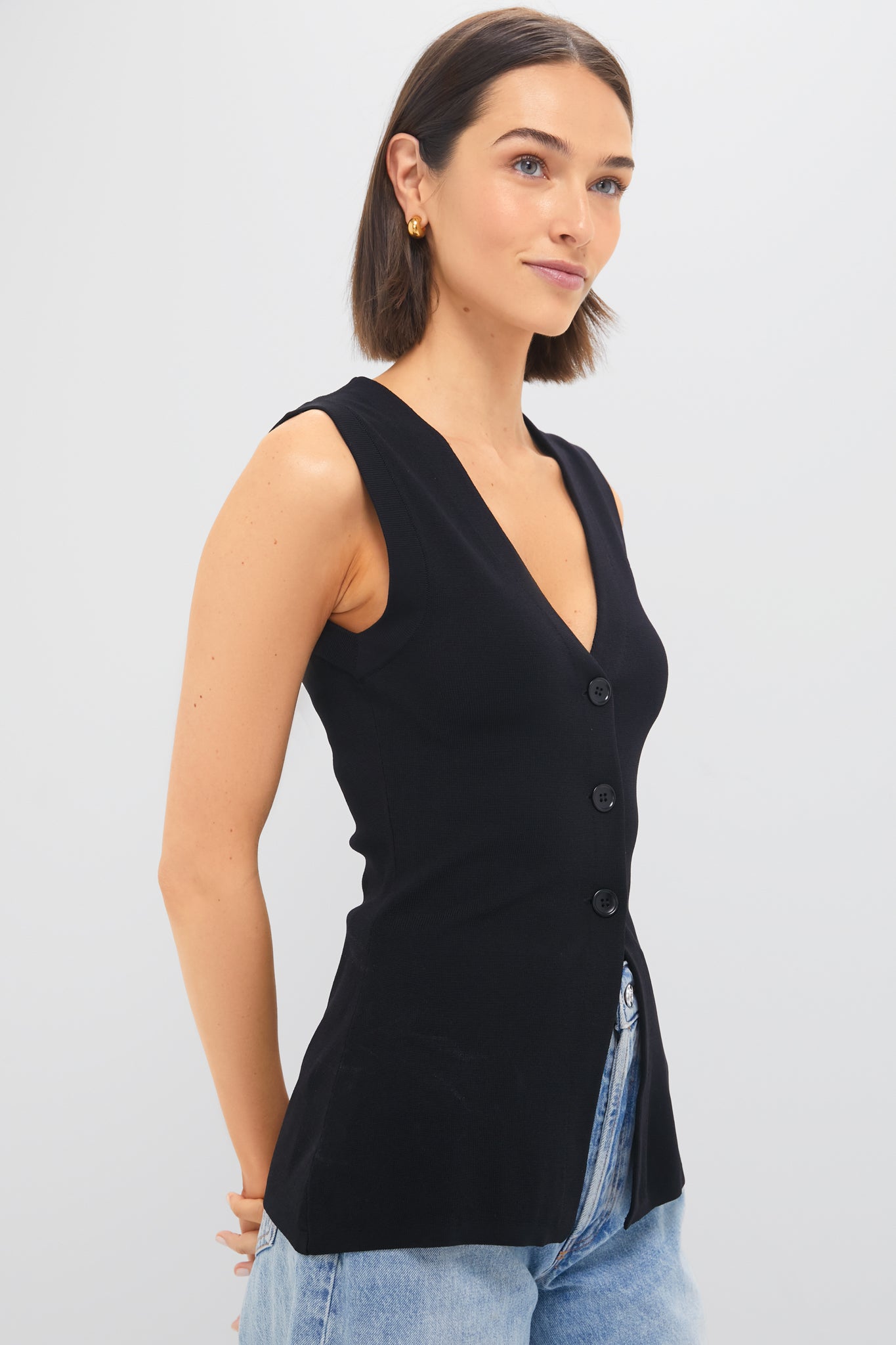 Black Marca Knit Top