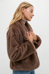 Brown Faux Fur Haddon Jacket