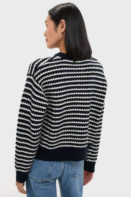 Sky Captain Cotton Wool Stripe Sweater