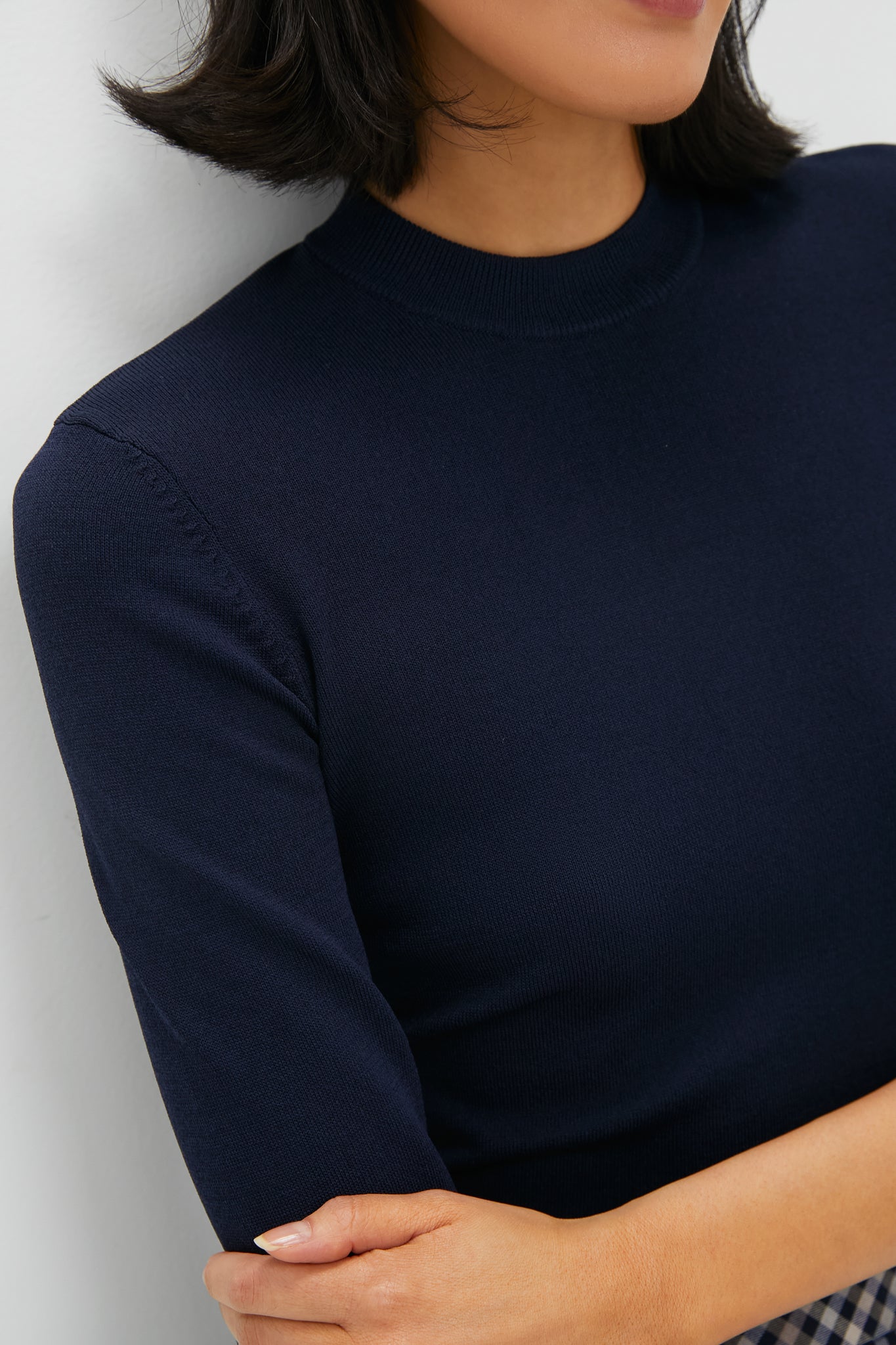 Navy Knit Vanessa Top