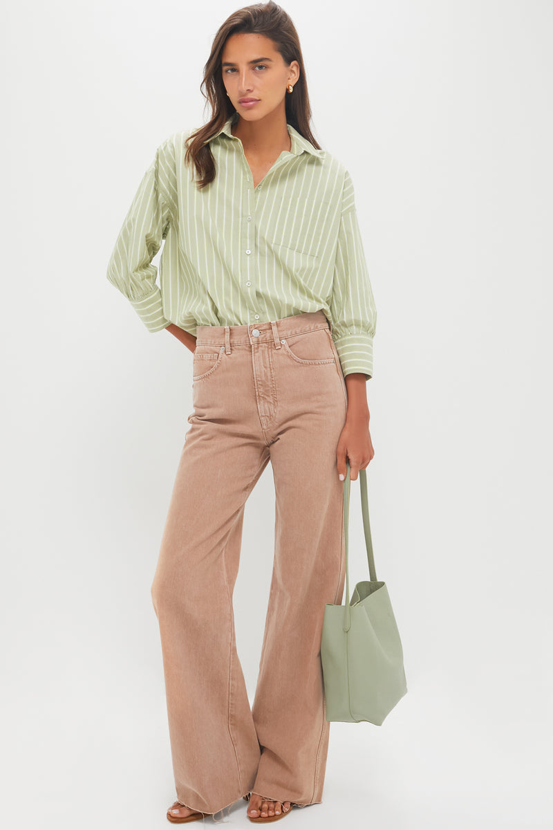 Tan Sierra Taylor High Rise Wide Leg