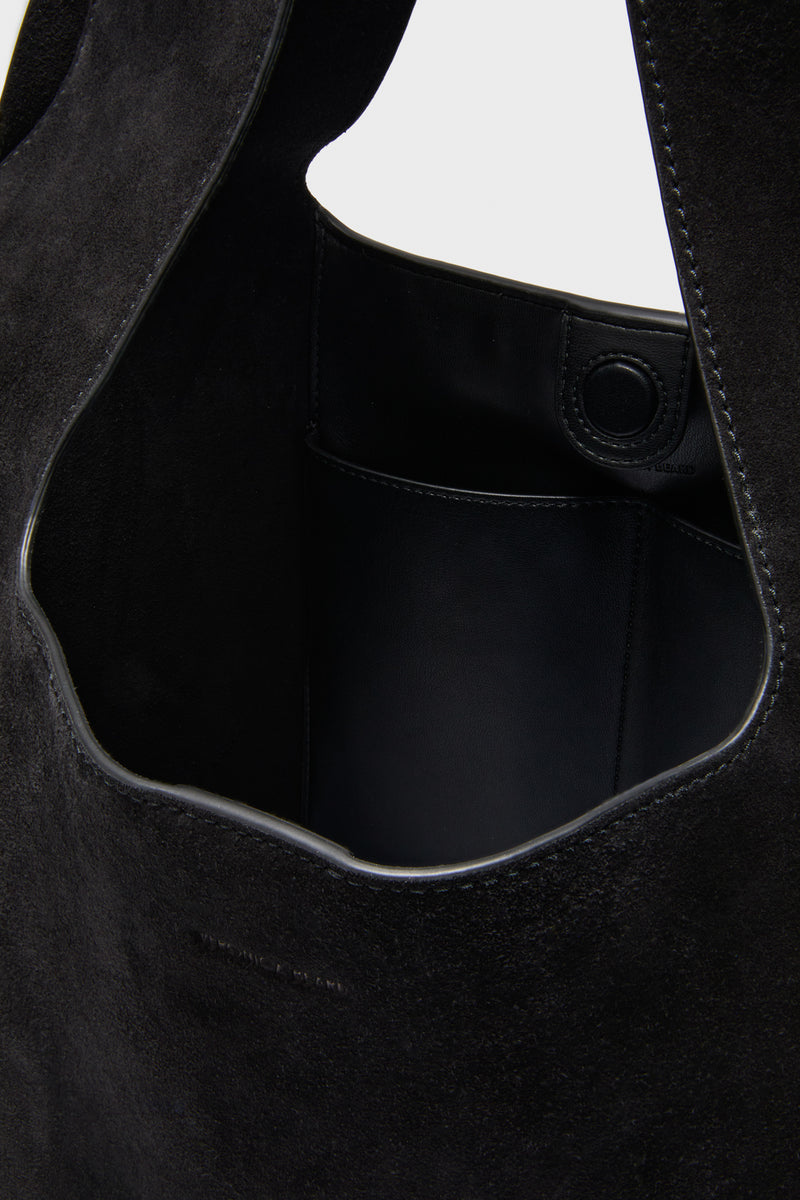 Black Suede Veronica Beard Sling Bag