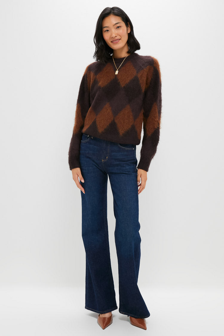 Deep Plum Bronco and Dark Umber Ezra Sweater