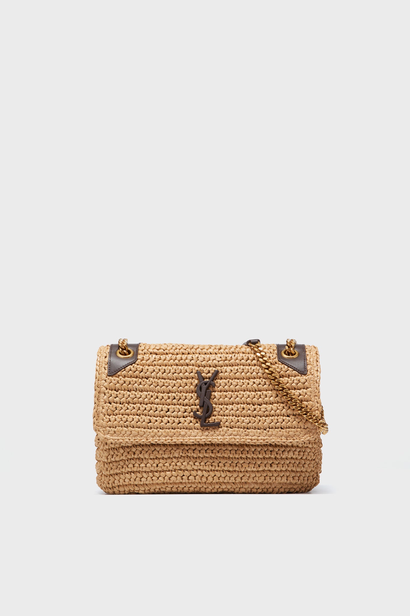 Saint Laurent Raffia Medium Niki Chain Bag Tuckernuck Archive