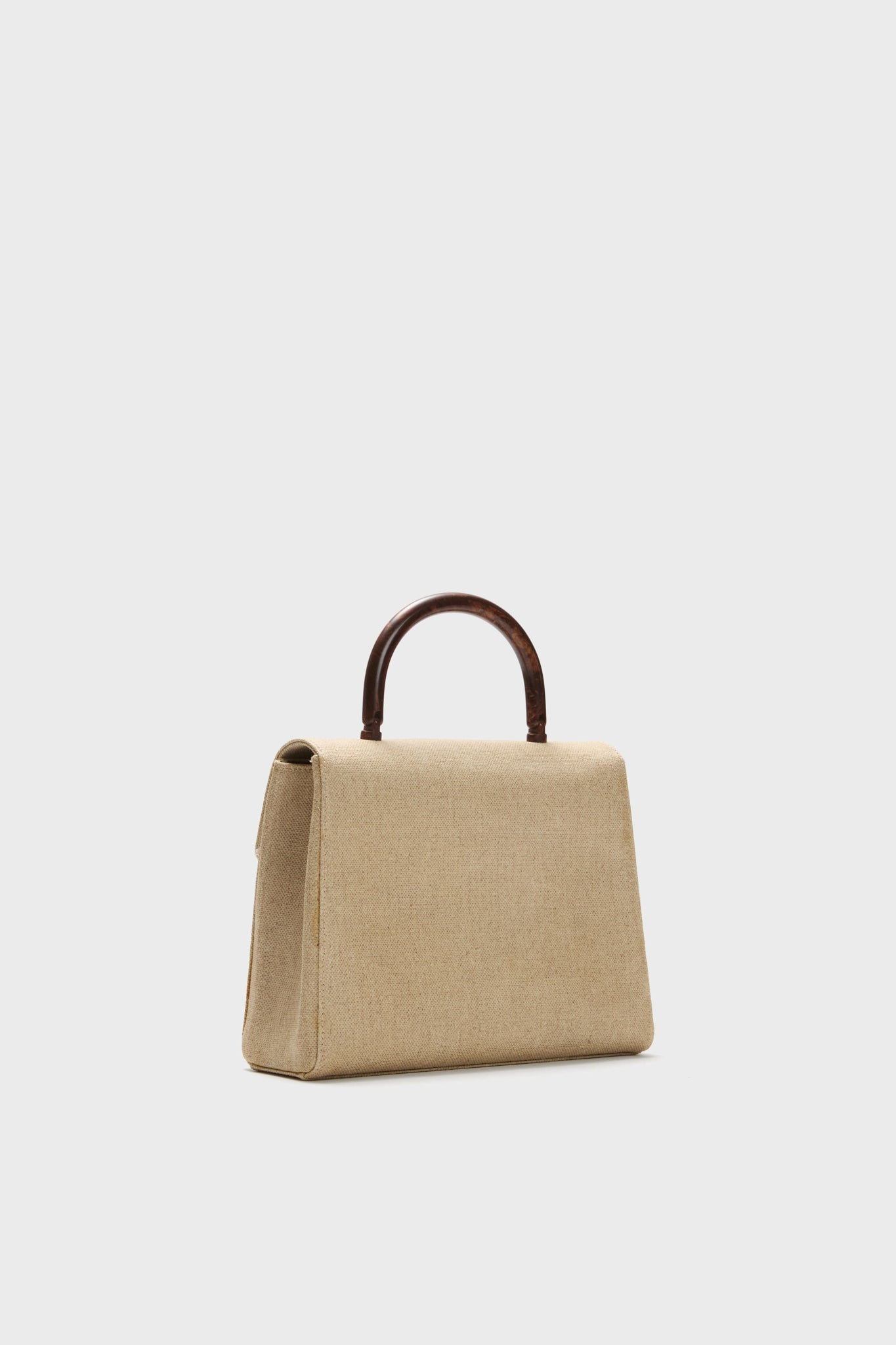 CHANEL Canvas Top Handle Bag