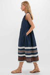 Riverside Stripe Cotton Eyelet Elsie Dress