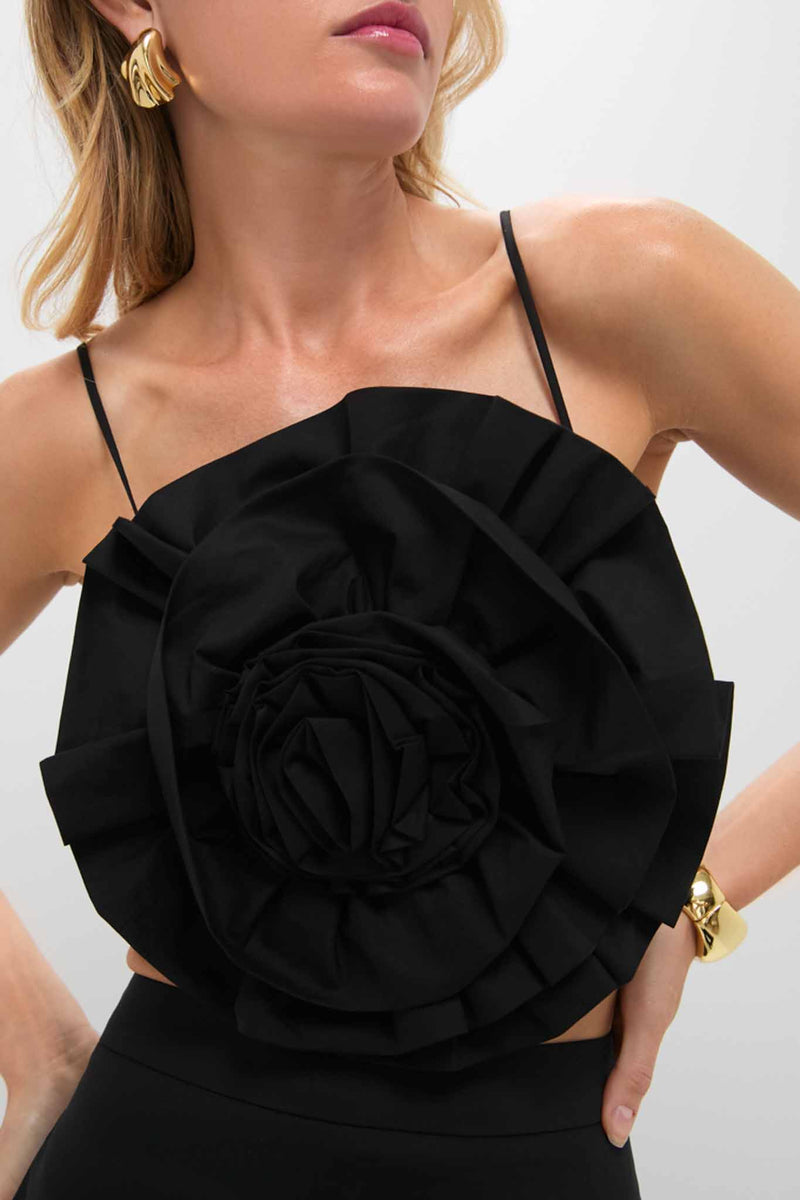 Black Rosie Strapless Top