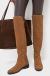 Exclusive Camel Suede Waterproof Velma Boots