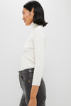 Winter White Arlo Ribbed Turtleneck