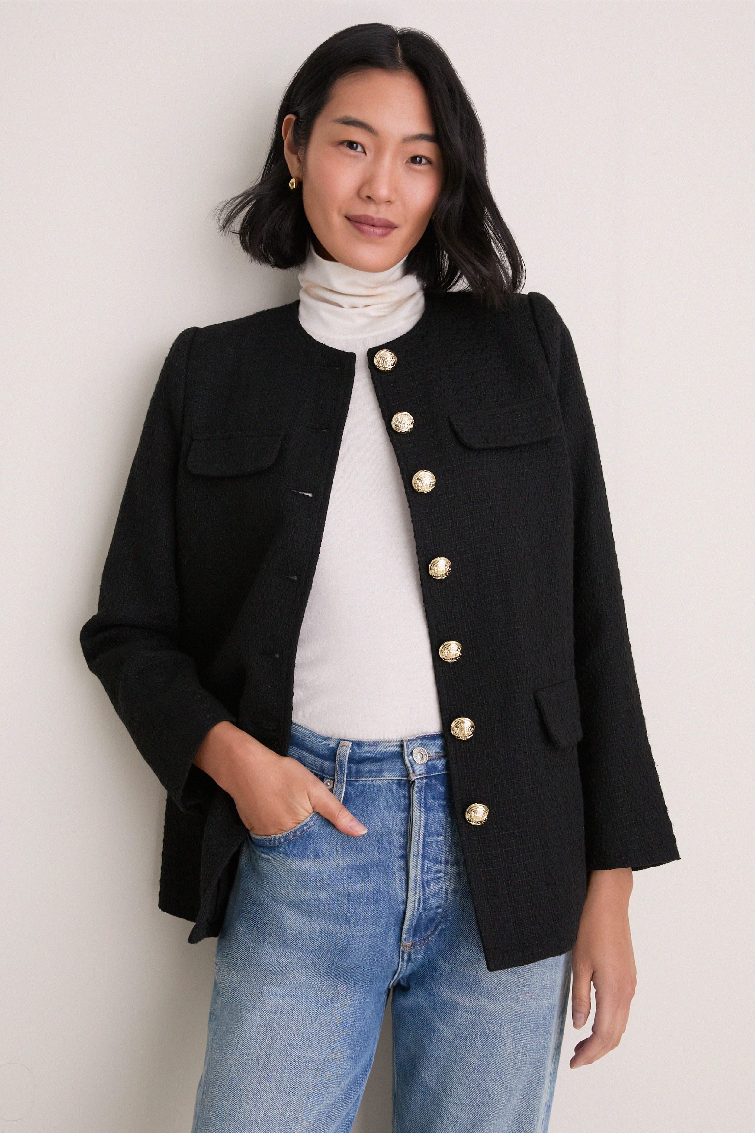 Black Tweed Jennings Jacket | Pomander Place