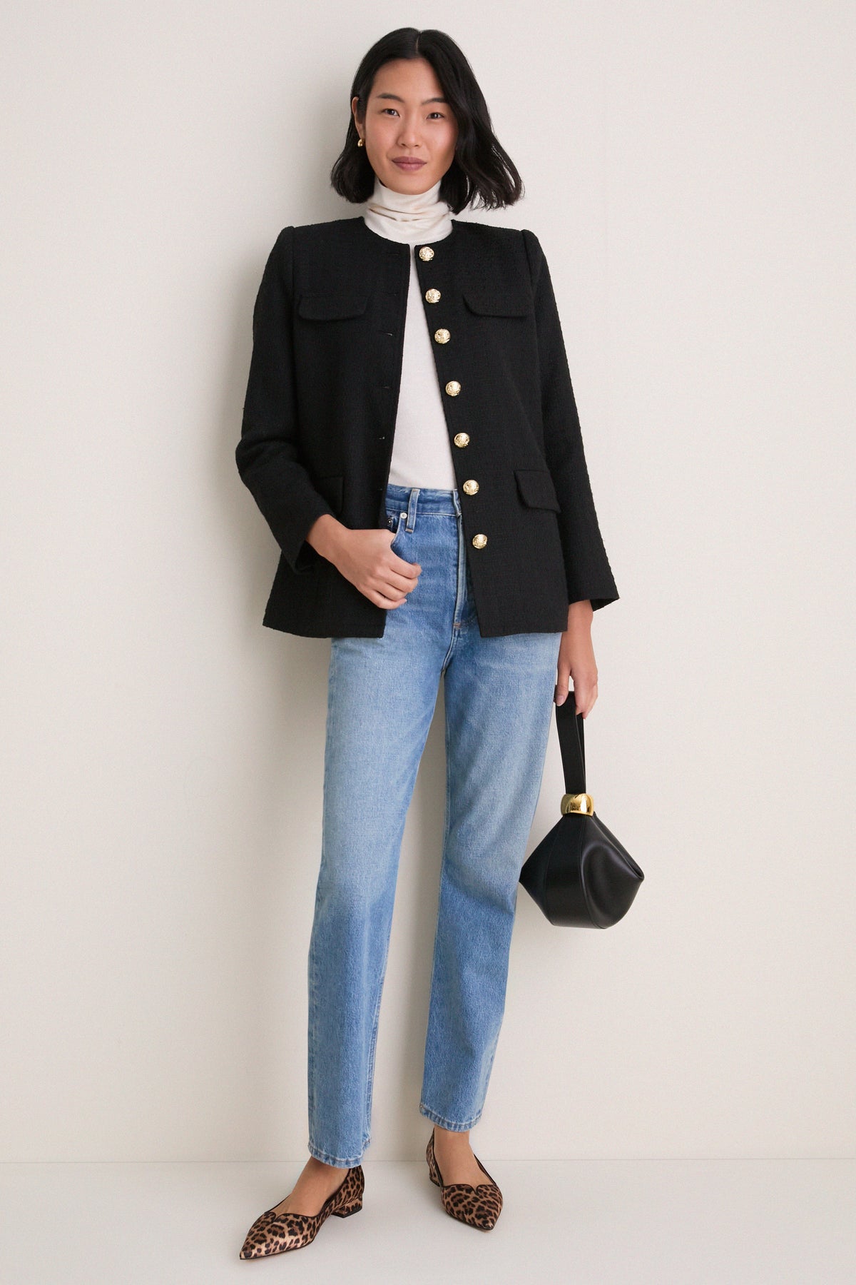 Black Tweed Jennings Jacket
