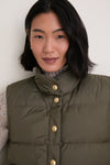 Olive Green Inez Puffer Vest