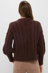 Brown Cotton Colette Cardigan