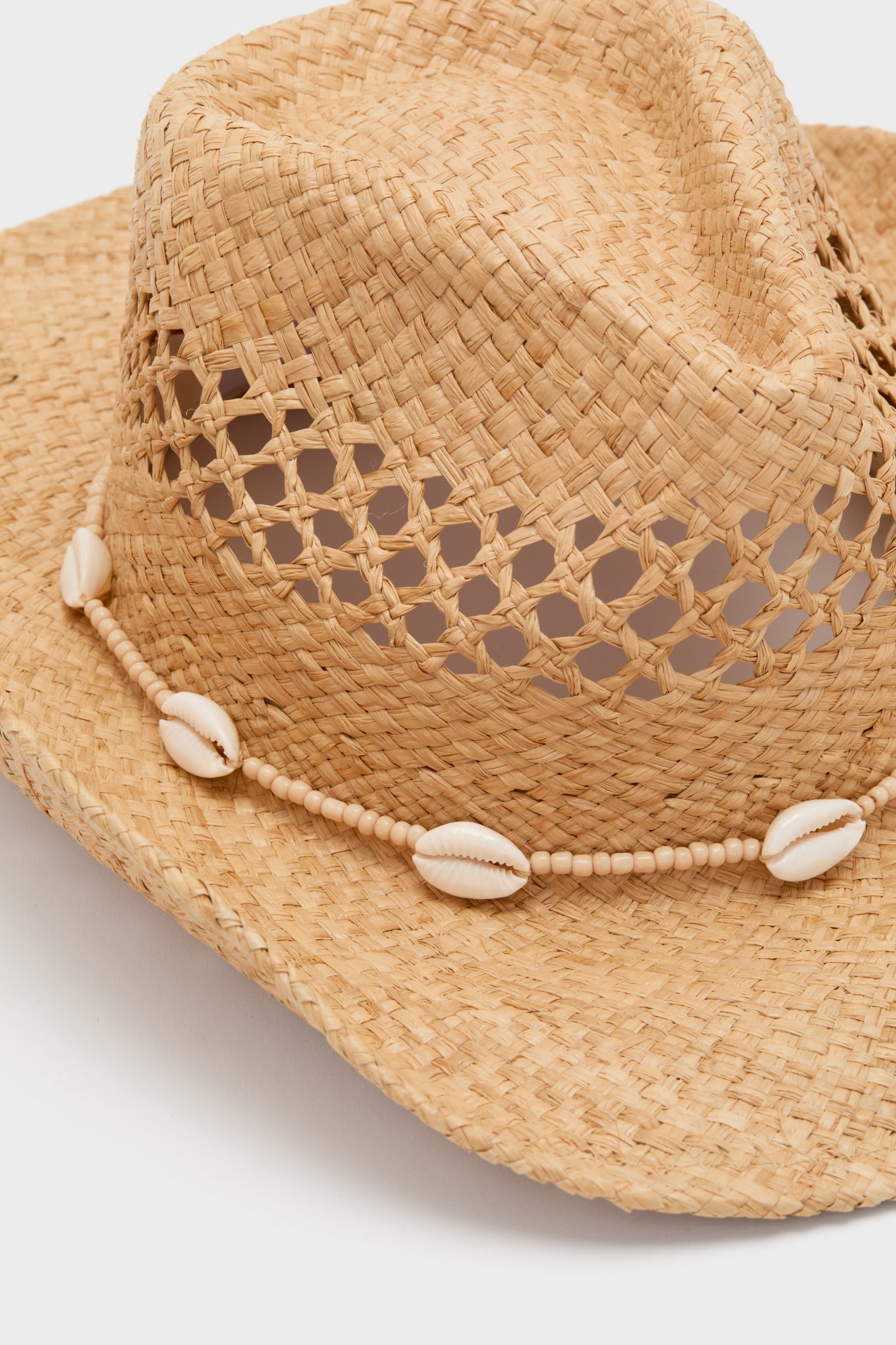 Natural Seashells Cowboy Hat