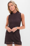 Floral Lace Brown Cyrene Mini Dress