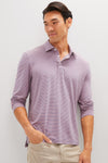 Three Springs Stripe Long Sleeve Movement Polo