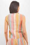 Multi Rainbow Stripes Ylenia Top