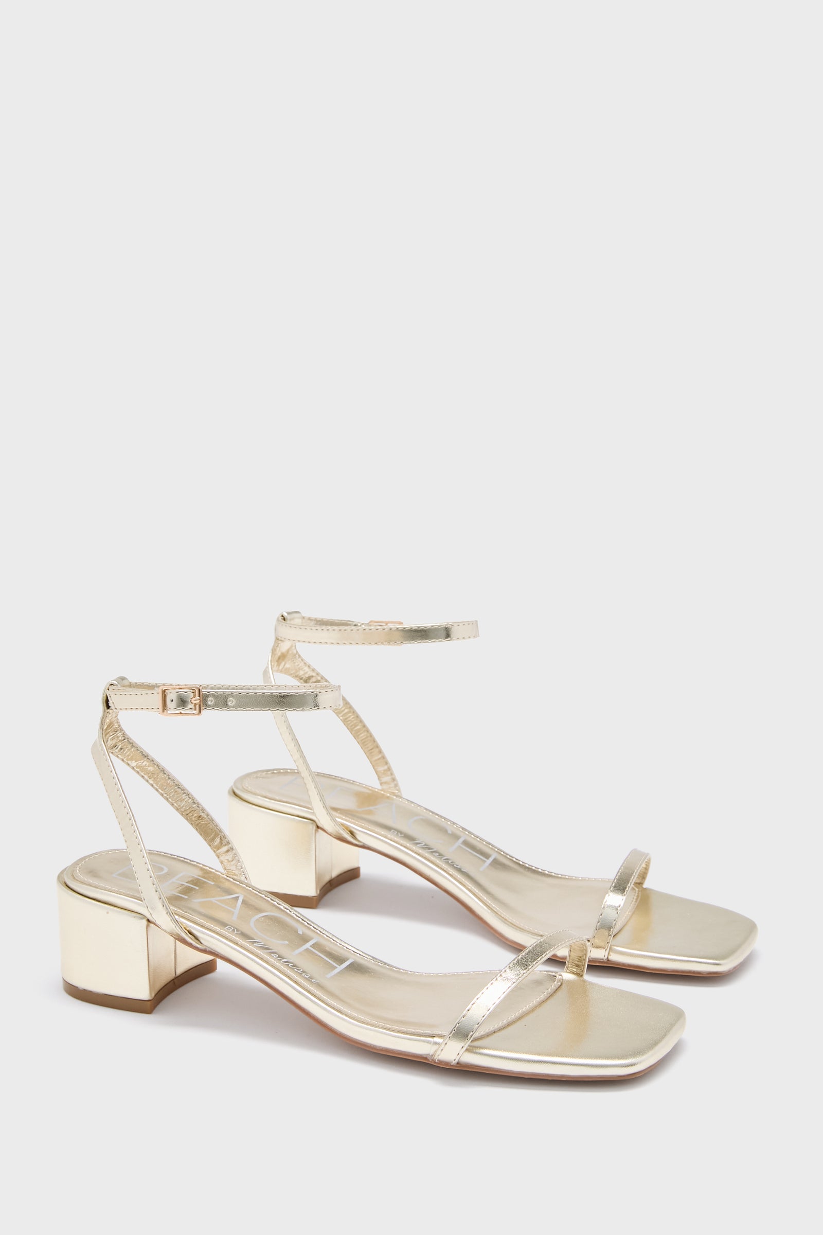 Gold Bella Heels