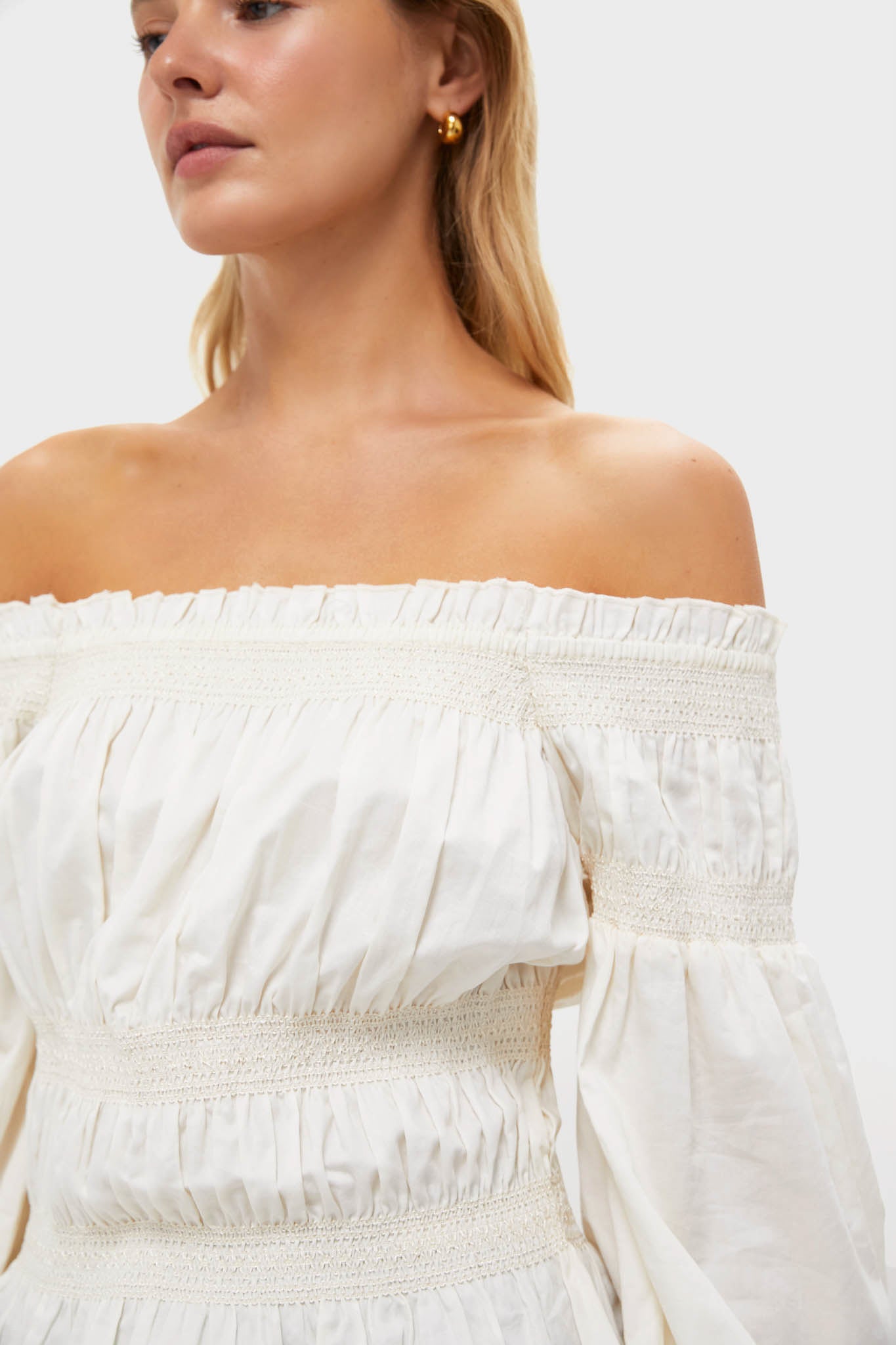 Vintage White Smocked Adeline Blouse | Tuckernuck