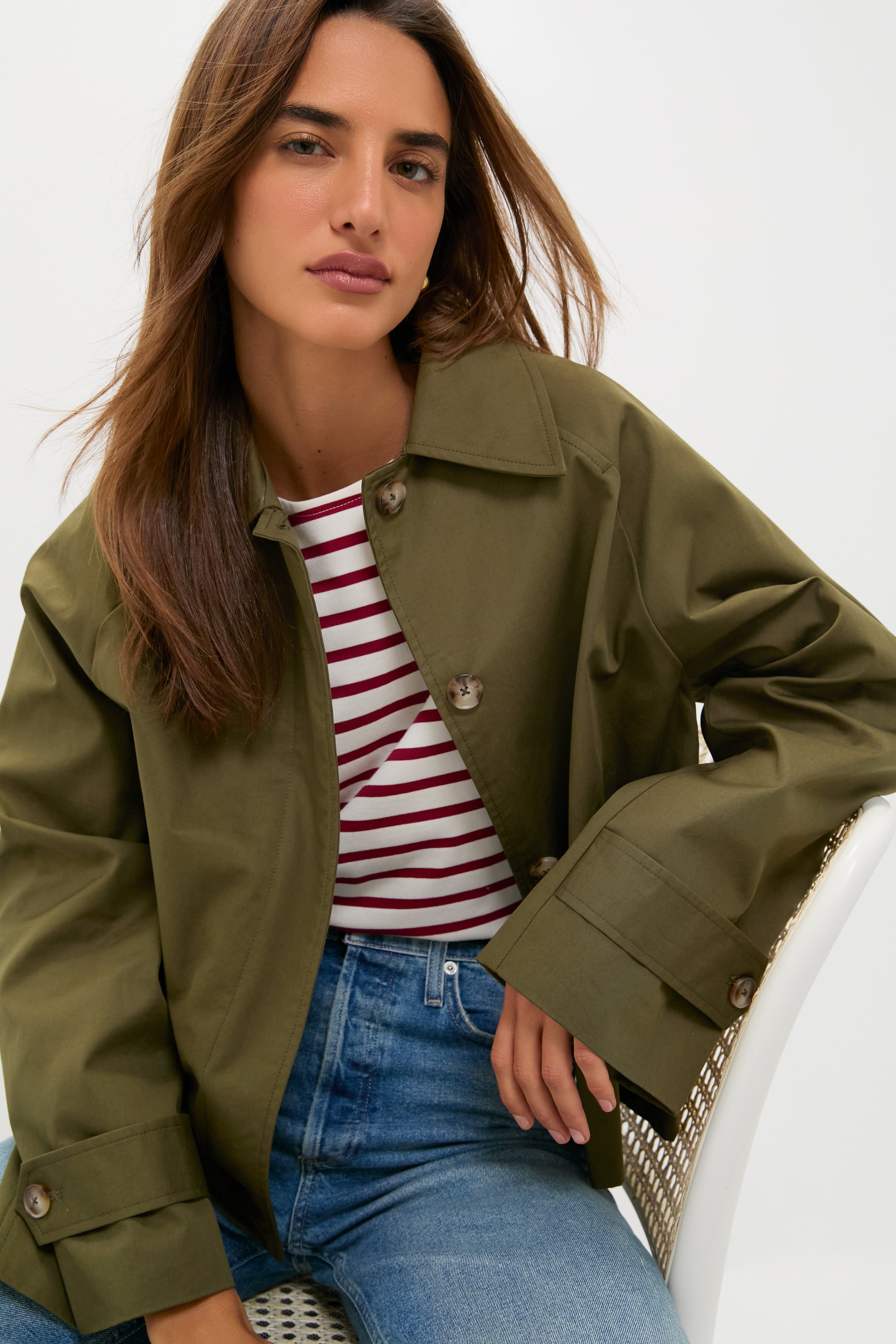 Olive Drew Short Trench Coat | Tuckernuck