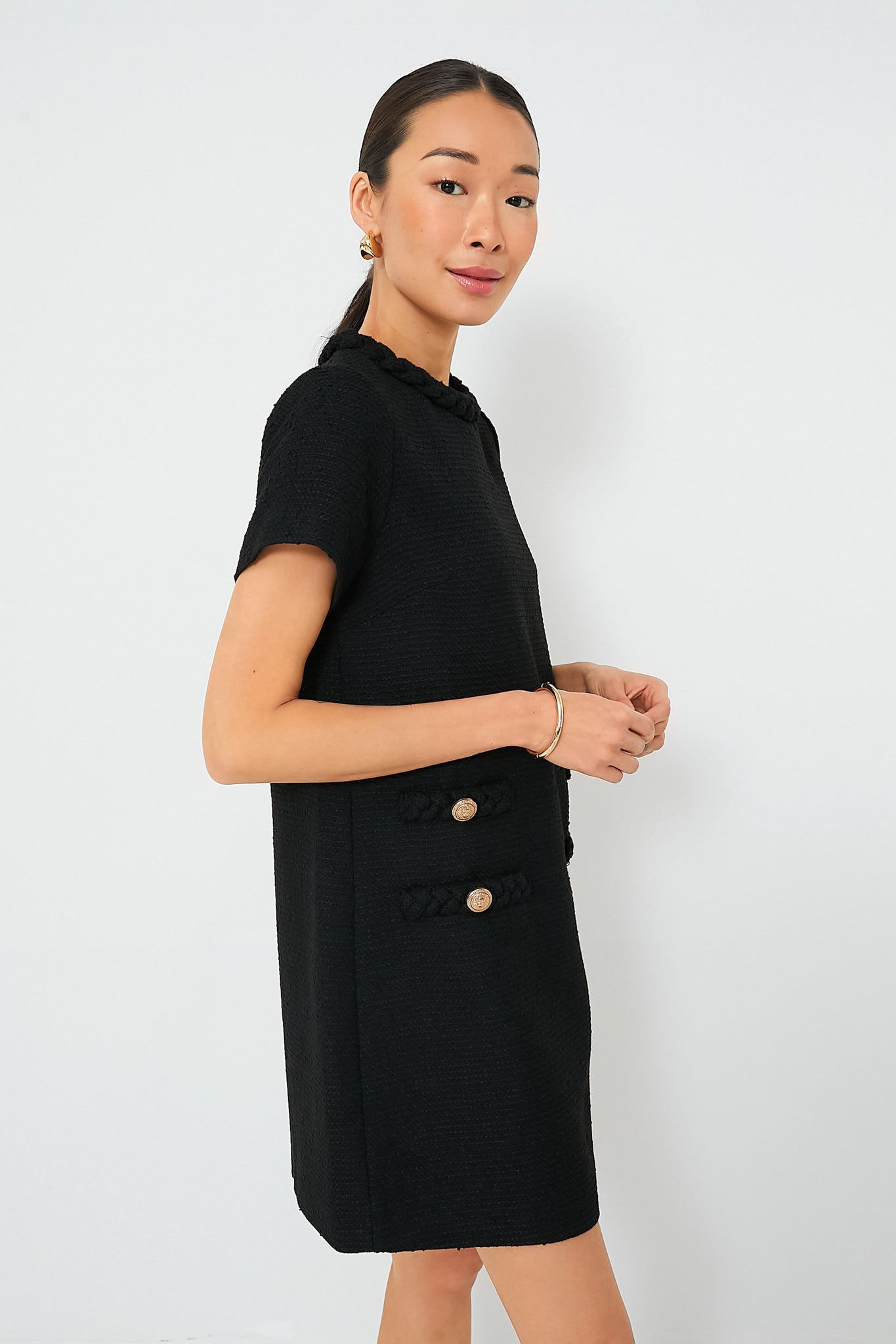 Tuckernuck Black Tweed Jackie Dress Black / XXS Tuckernuck Black Tweed Jackie Dress Black / XXS