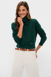 Estate Green Cashmere Turtleneck Sweater