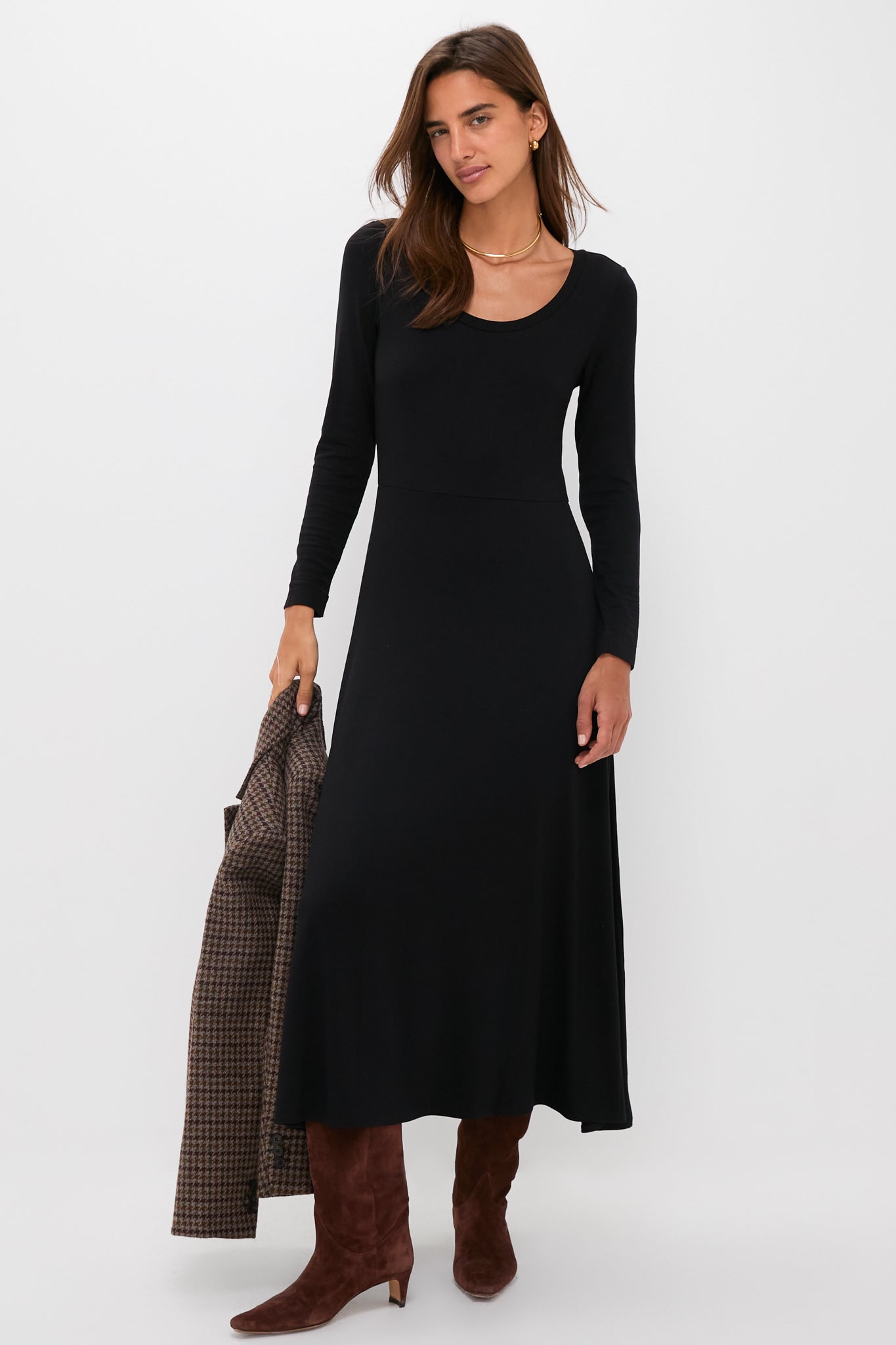 Black Long Sleeve Sara Maxi Dress | Tuckernuck