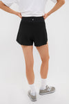 Black Scallop Performance Jersey Marisa Short