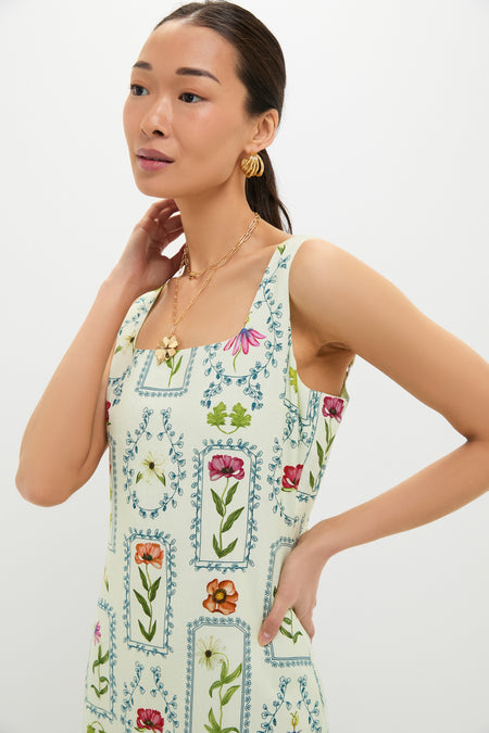 Mint Stamp Minnie Midi Dress