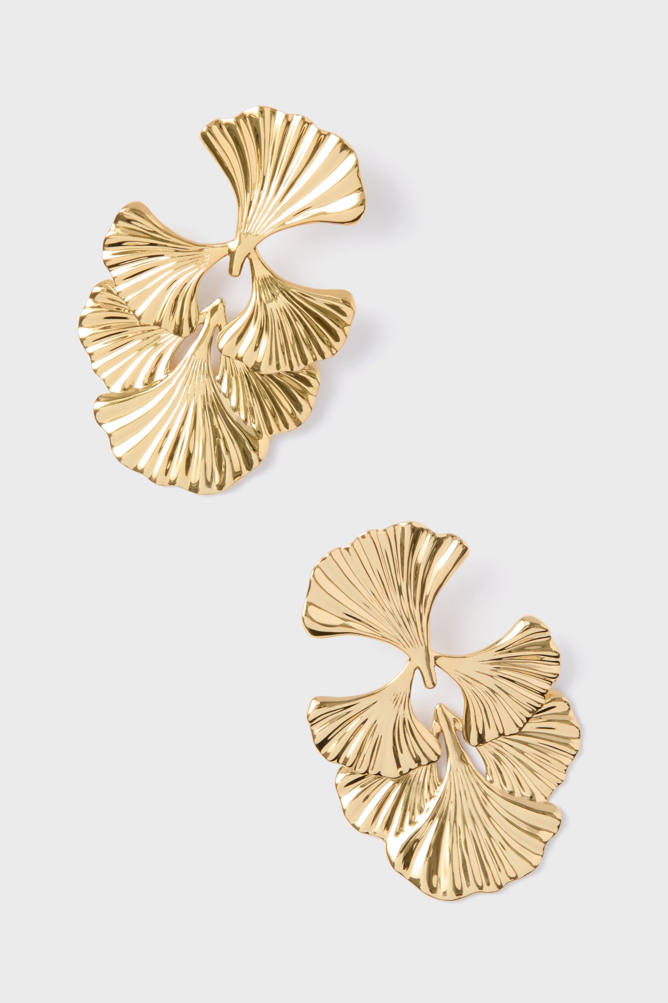 Set of hotsell ginkgo leaf, pendant and leaf earrings made of brass with nickel-free brass monachella.